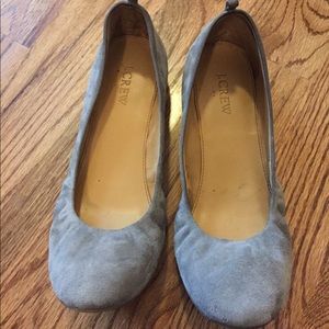 Grey Suede J. Crew Factory Size 8 Flats